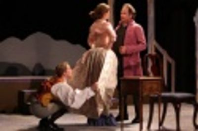 Cherubino (Kathryn Lawson) Susanna (Gillian Wiggin) and Count Almaviva (Ralph Petrarc Photo