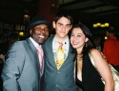 Michael Potts, Justin Scribner (Assistant Stage Manager),
and Julie Danao-Salkin Photo