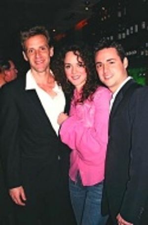 Malcolm Gets (Og), Melissa Errico (Sharon McLonergan) and Max Von Essen (Woody Mahone Photo