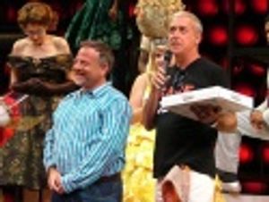 Marc and Scott give a sweet speech to the departing cast members Photo