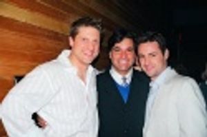 Christopher Sieber (CHICAGO), Dale Badway
and Max Von Essen (Finian's Rainbow)  Photo