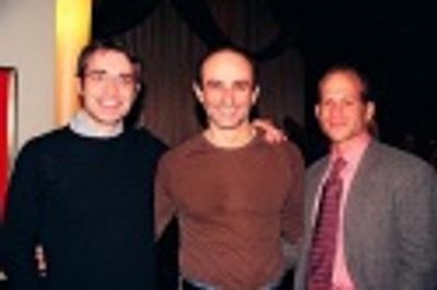 Stephen DeRosa (Center) along with Roundabout Subscribers
Barry J. Gilman (Left) and Photo