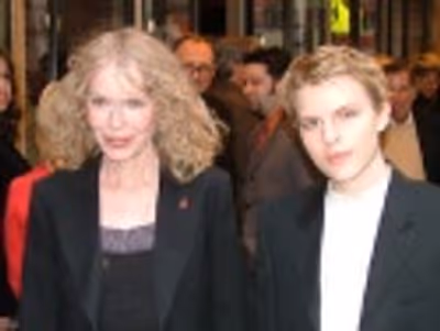 Mia Farrow and son Photo