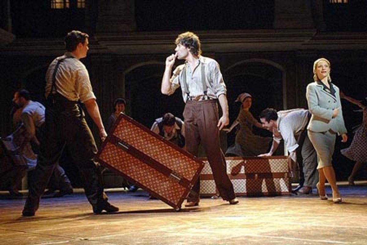 Matt Rawle, Elena Roger and the cast of Evita at 