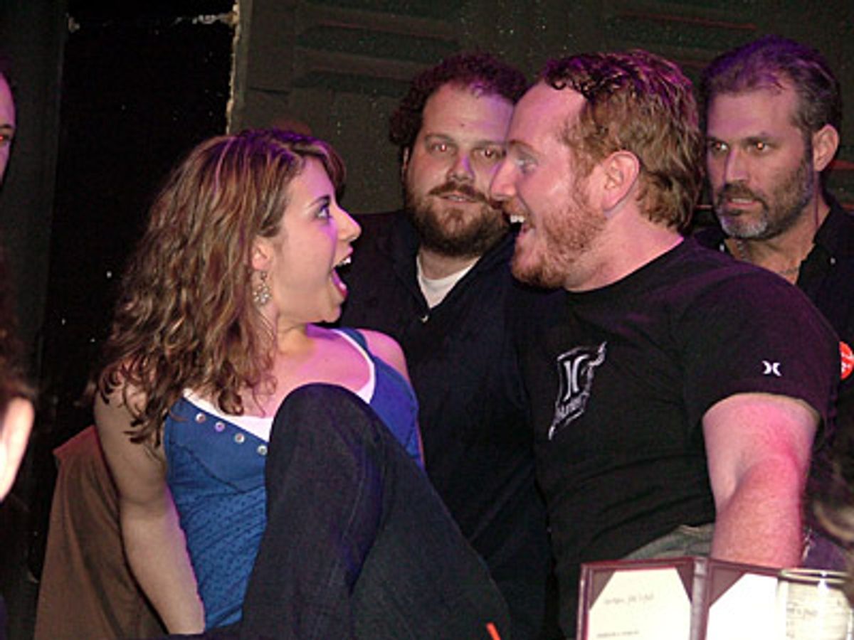 Rebecca Kasper, Jordan Gelber, Darren Goldstein (Abigail's Party), Marc Kudisch at 