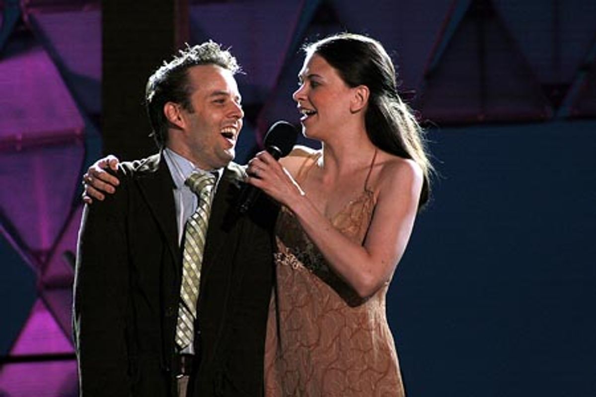 Noah Racey and Sutton Foster at 