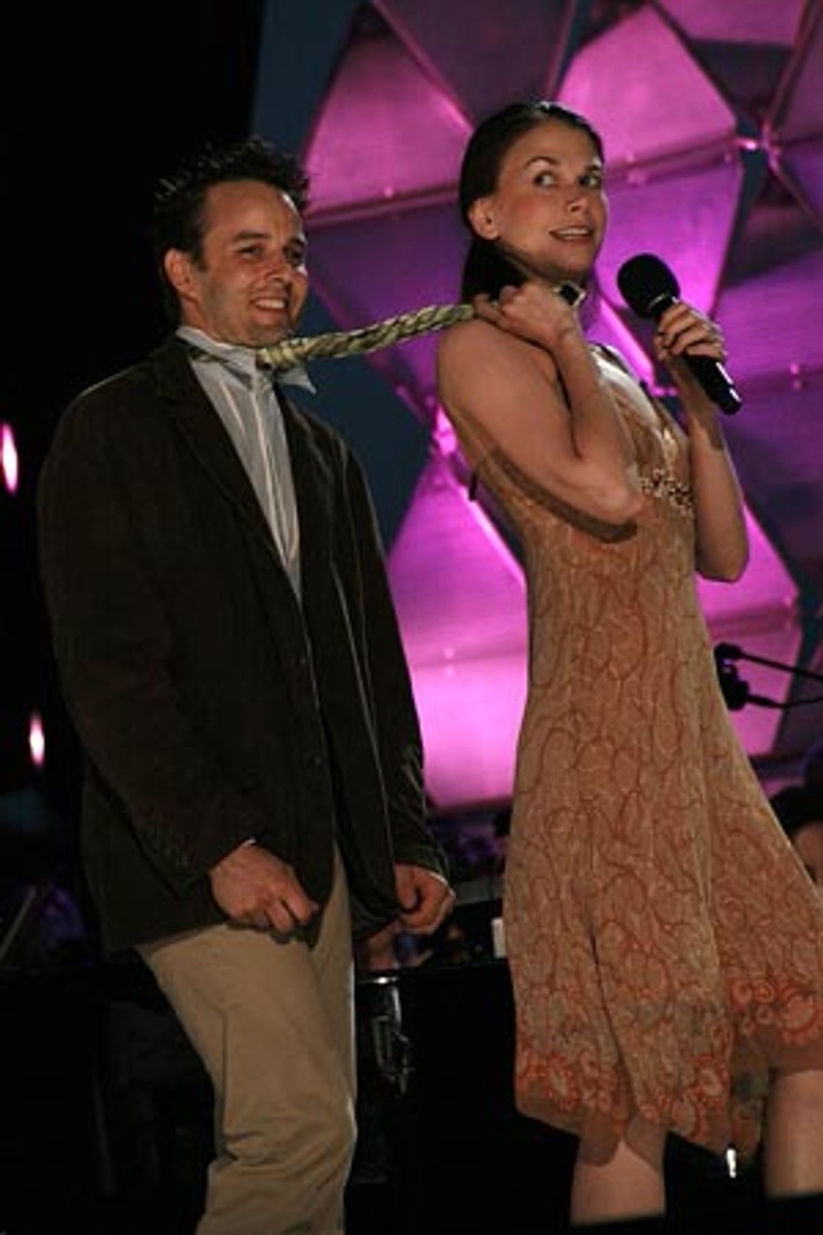 Noah Racey and Sutton Foster at 