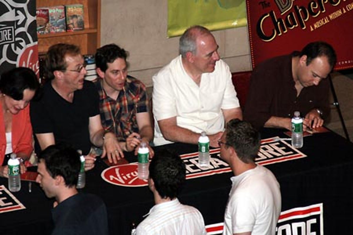 Jennifer Smith, Edward Hibbert, Garth Kravitz, Lenny Wolpe and Danny Burstein at 