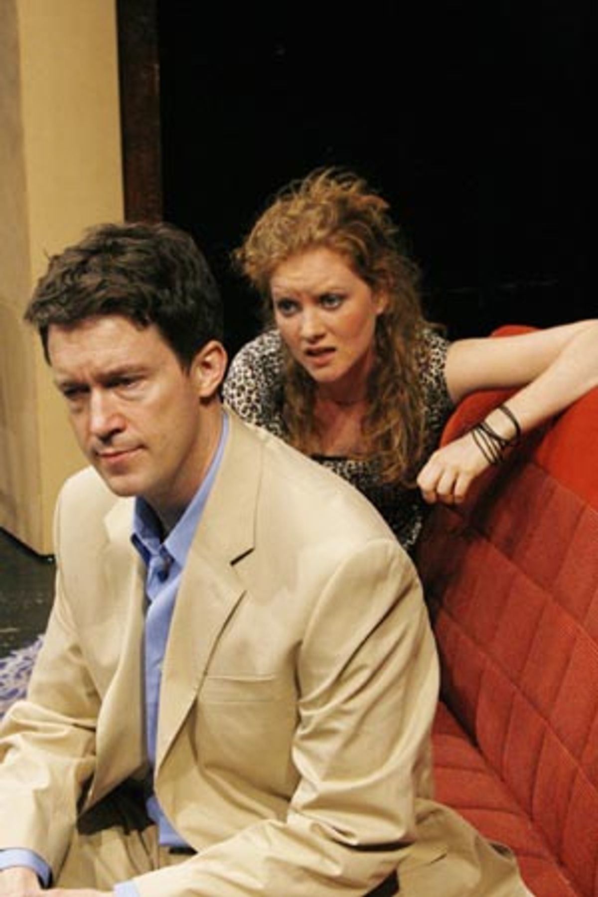 Patrick Melville (as Paul) and Wrenn Schmidt (as Jenny) at 