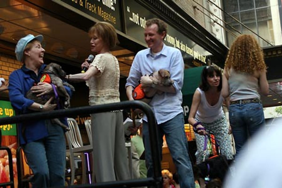 Georgia Engel, Mary Tyler Moore, Bob Martin, Beth Leavel and Bernadette Peters at 