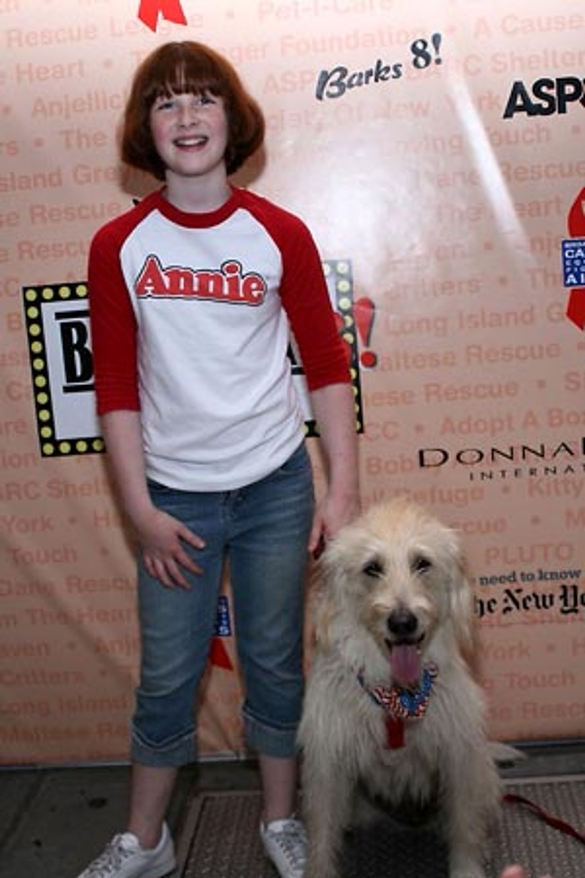 Marissa O'Donnell and Lola (starring in Annie this Christmas at Madison Square Garden)
 at 