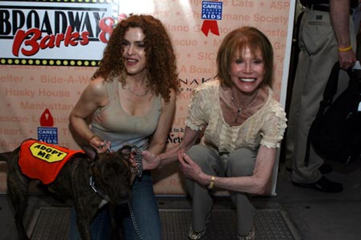 Bernadette Peters and Mary Tyler Moore at 