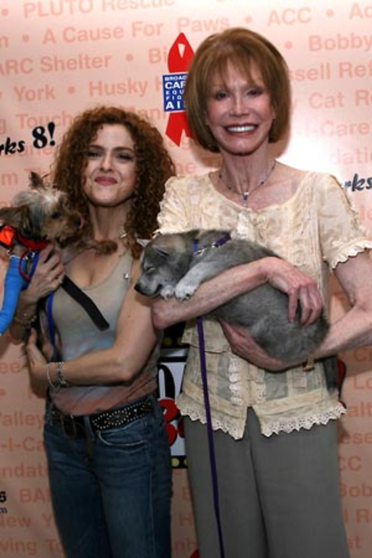 Bernadette Peters and Mary Tyler Moore at 