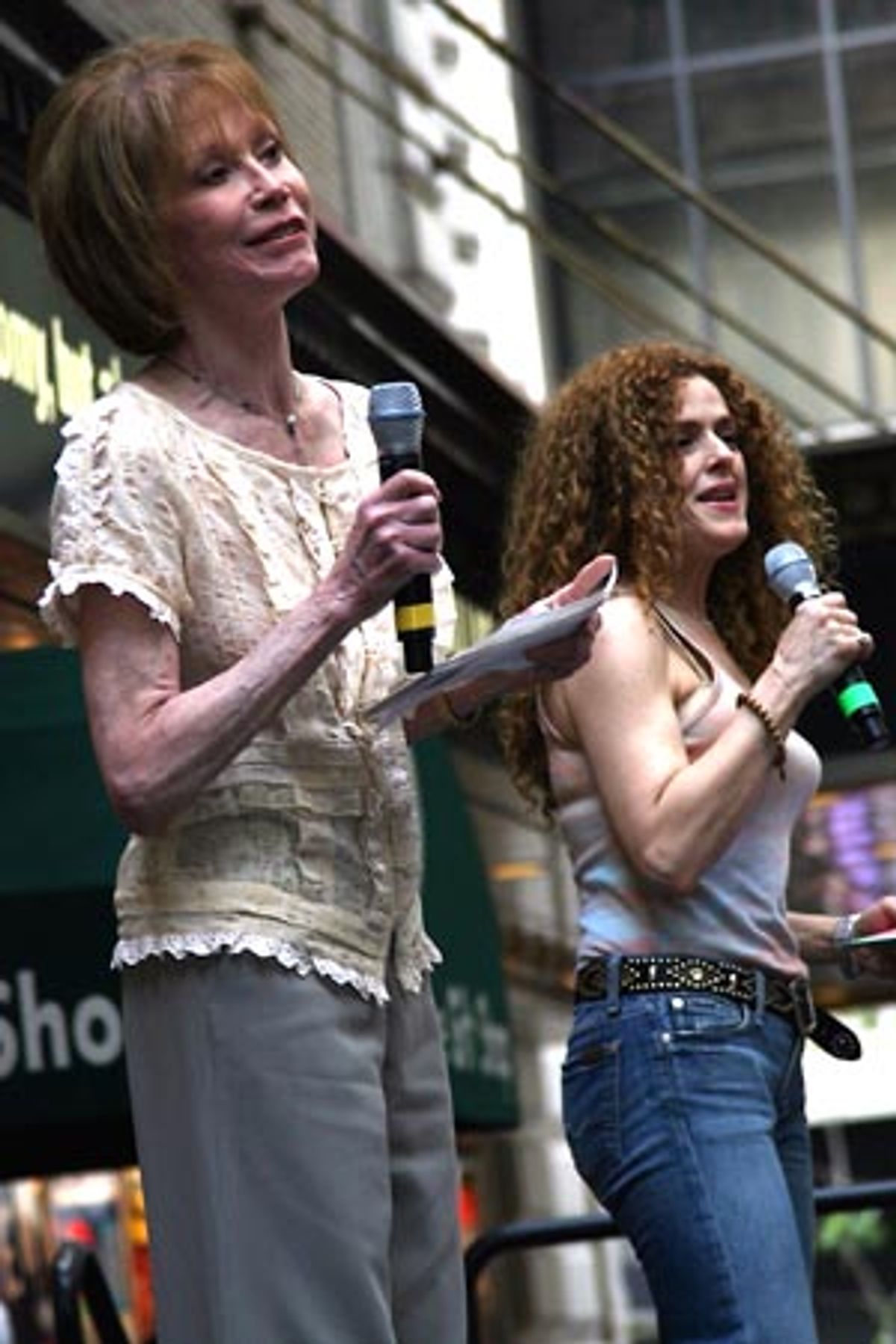 Mary Tyler Moore and Bernadette Peters at 
