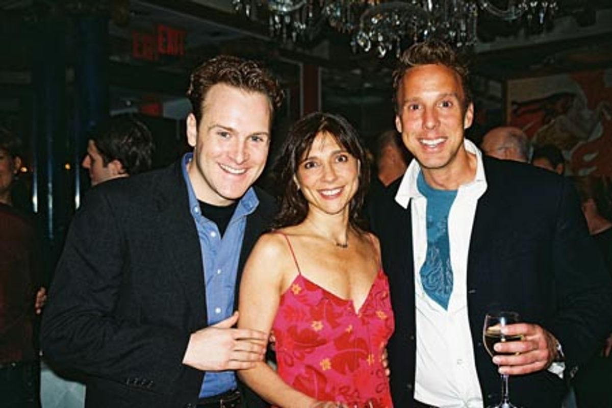 Forbidden Broadway cast members Jared Bradshaw, Jeanne Montano and Michael West

 at 