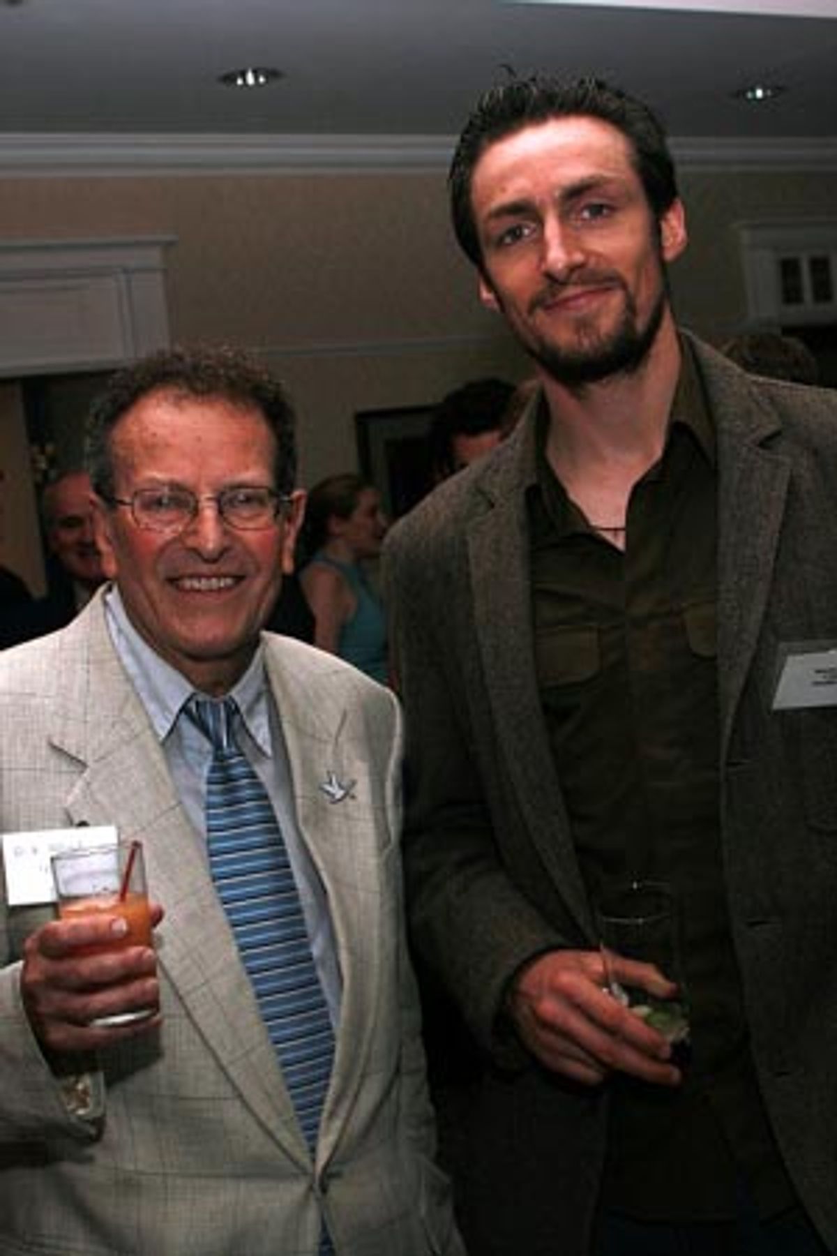 Dr. Alfred Hellreich and Marcus Lamb at DruidSynge Party for Druid Theatre Company