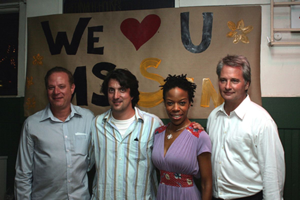 Tom Wirtshafter, Hal Brooks, Nilaja Sun, and Scott Morphee at 