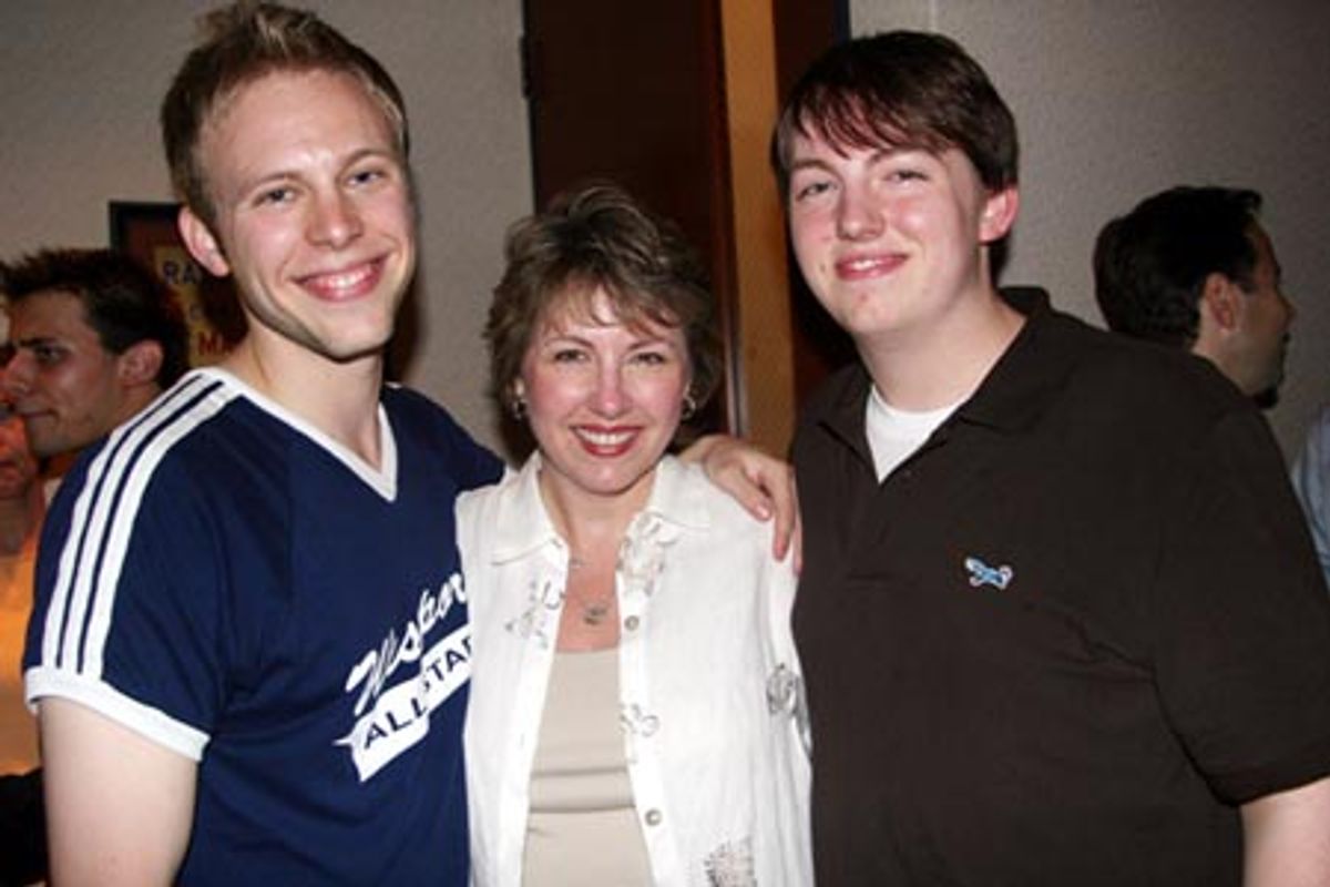 Justin Paul with his proud mother Rhonda and brother Tyler at 