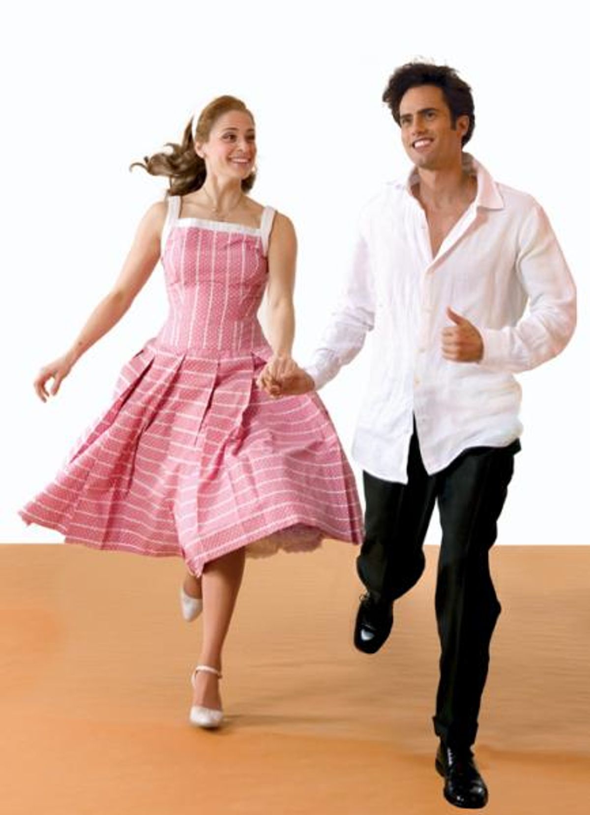 Elena Shaddow as Clara Johnson and David Burnham as Fabrizio Naccarelli at 