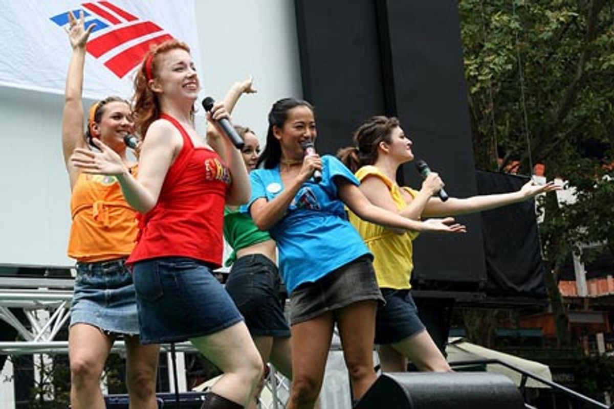 Julie Dingman-Evans, Casey Clark, Erica Schroeder, Marie-France Arcilla and Erin Crosby at 