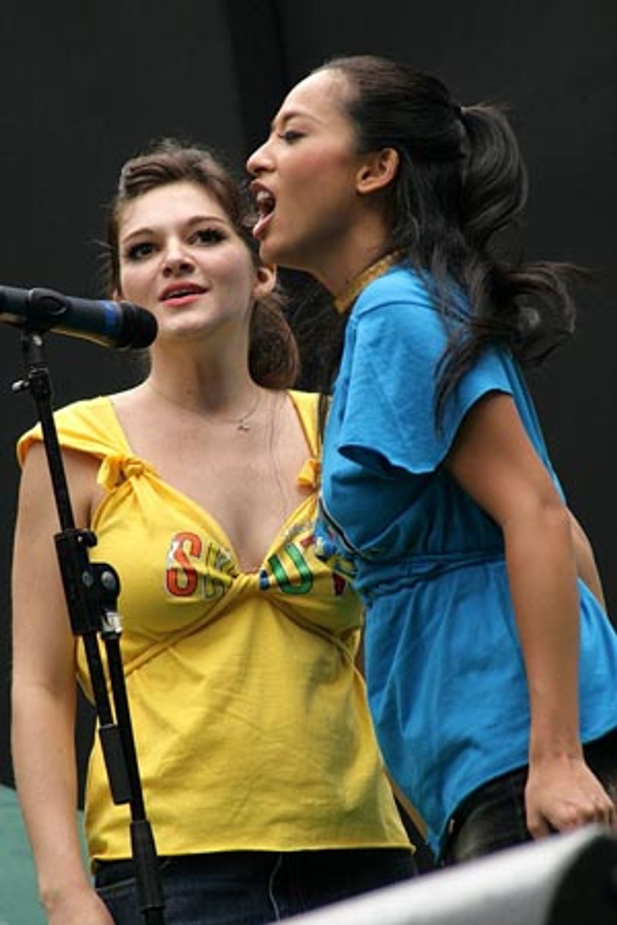 Erin Crosby and Marie-France Arcilla at 