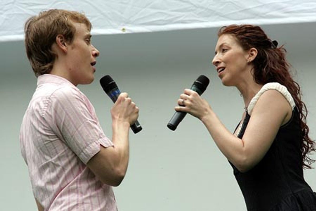 Carrington Vilmont and Rebecca Pitcher at 