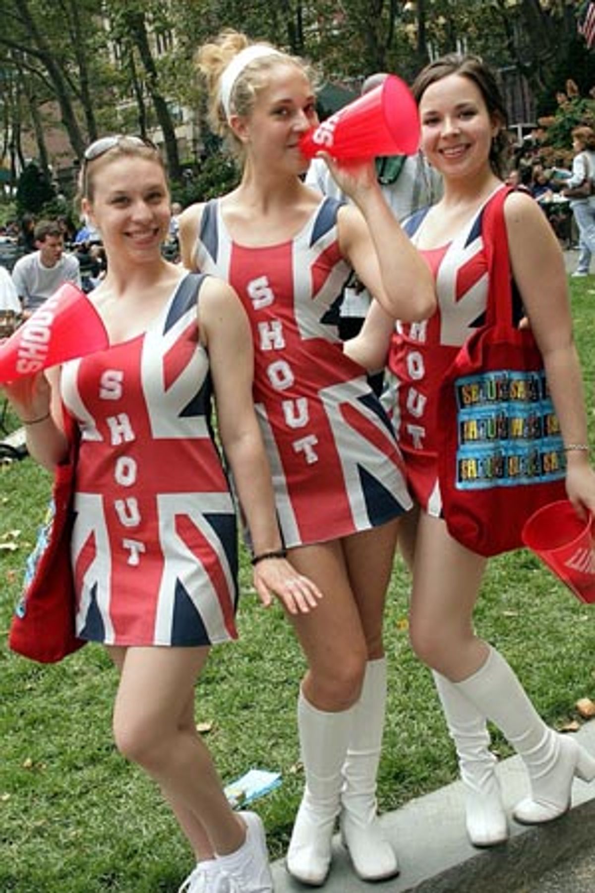 Shout! Squad: Holly Burton, Lauren Ruff and Katie Johnston at Broadway in Bryant Park