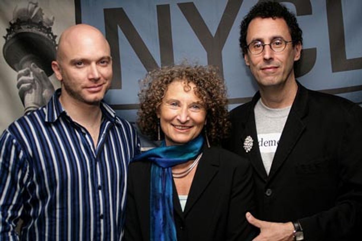 Michael Cerveris, Donna Lieberman and Tony Kushner at 
