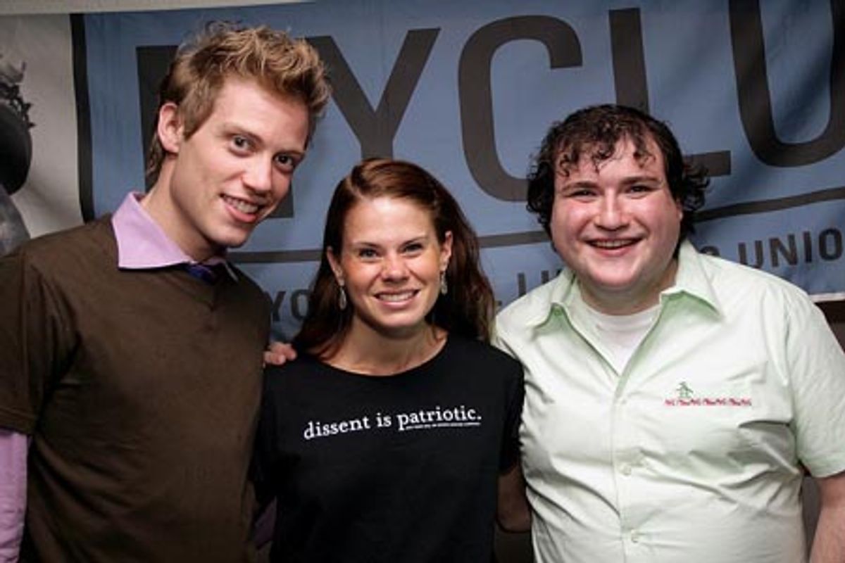 Barrett Foa, Celia Keenan-Bolger, and Todd Buonopane
 at 