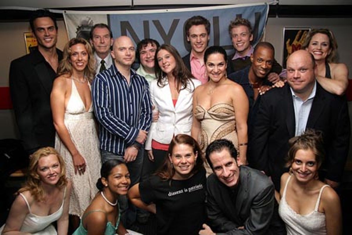 The cast of 'Broadway Stands Up for Freedom' at 