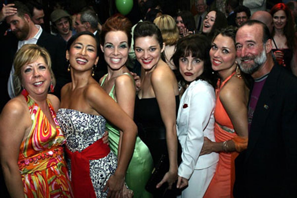 Victoria Lang, Marie-France Arcilla, Erica Schroeder, Erin Crosby, Denise Summerford, Julie Dingman-Evans, and Mark Schwartz at 