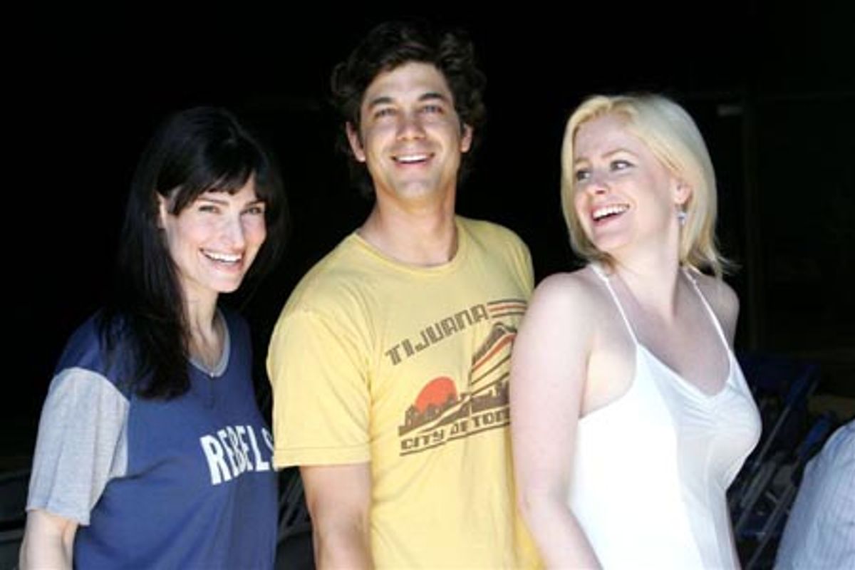 Idina Menzel, Adam Garcia and Helen Dallimore at 
