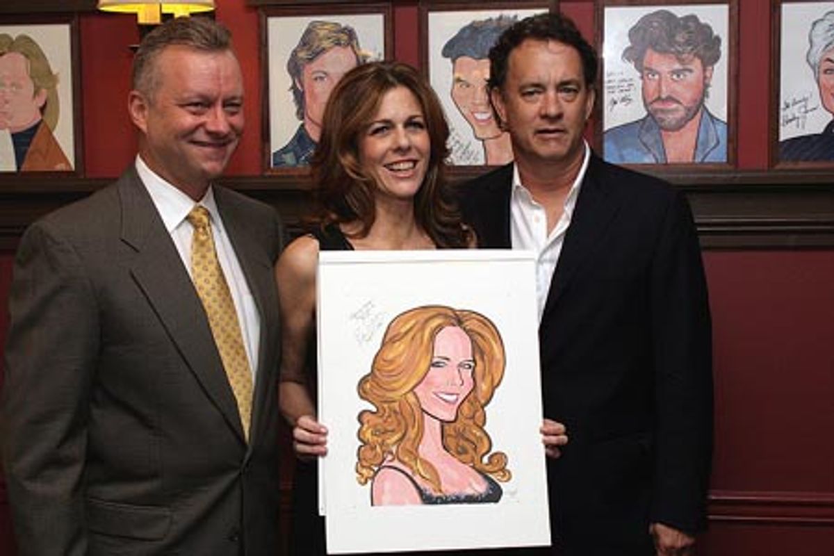 Max Klimavicius, Rita Wilson and Tom Hanks at 