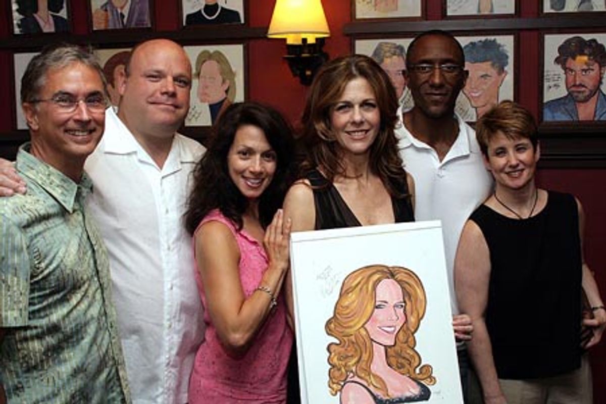 Rob Fisher, Kevin Chamberlin, Donna Marie Asbury, Rita Wilson, Gregory Butler, and Leslie Stifelman at 