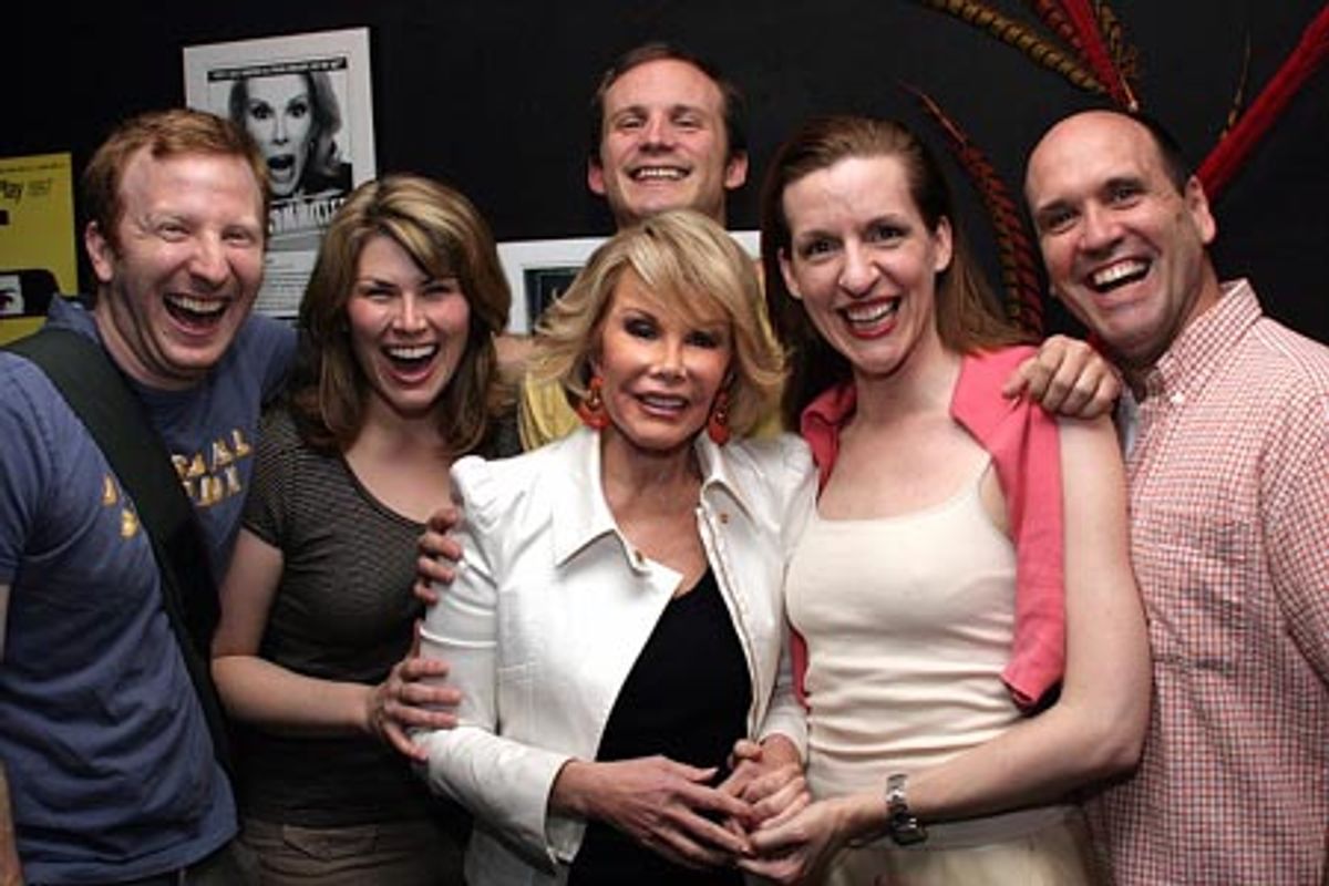 Hunter Bell, Heidi Blickenstaff, Joan Rivers, Jeff Bowen, Susan Blackwell and Larry Pressgrove at 