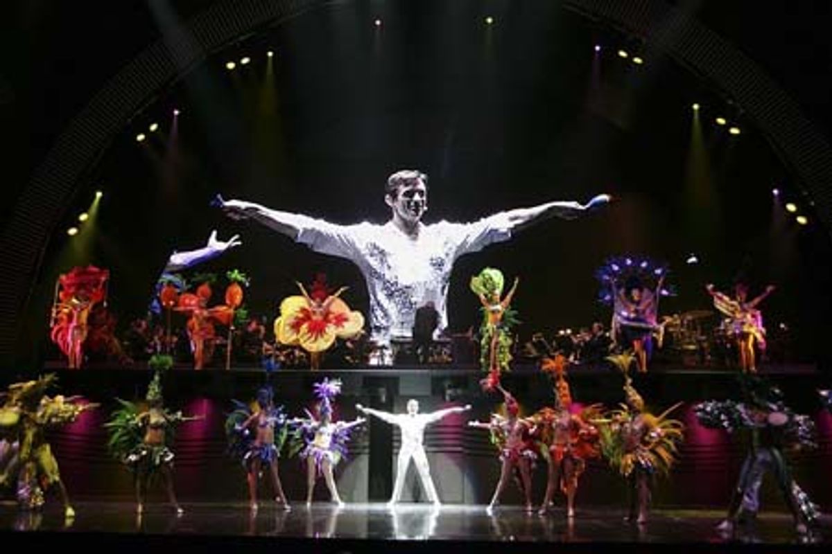 Hugh Jackman as Peter Allen and company at 