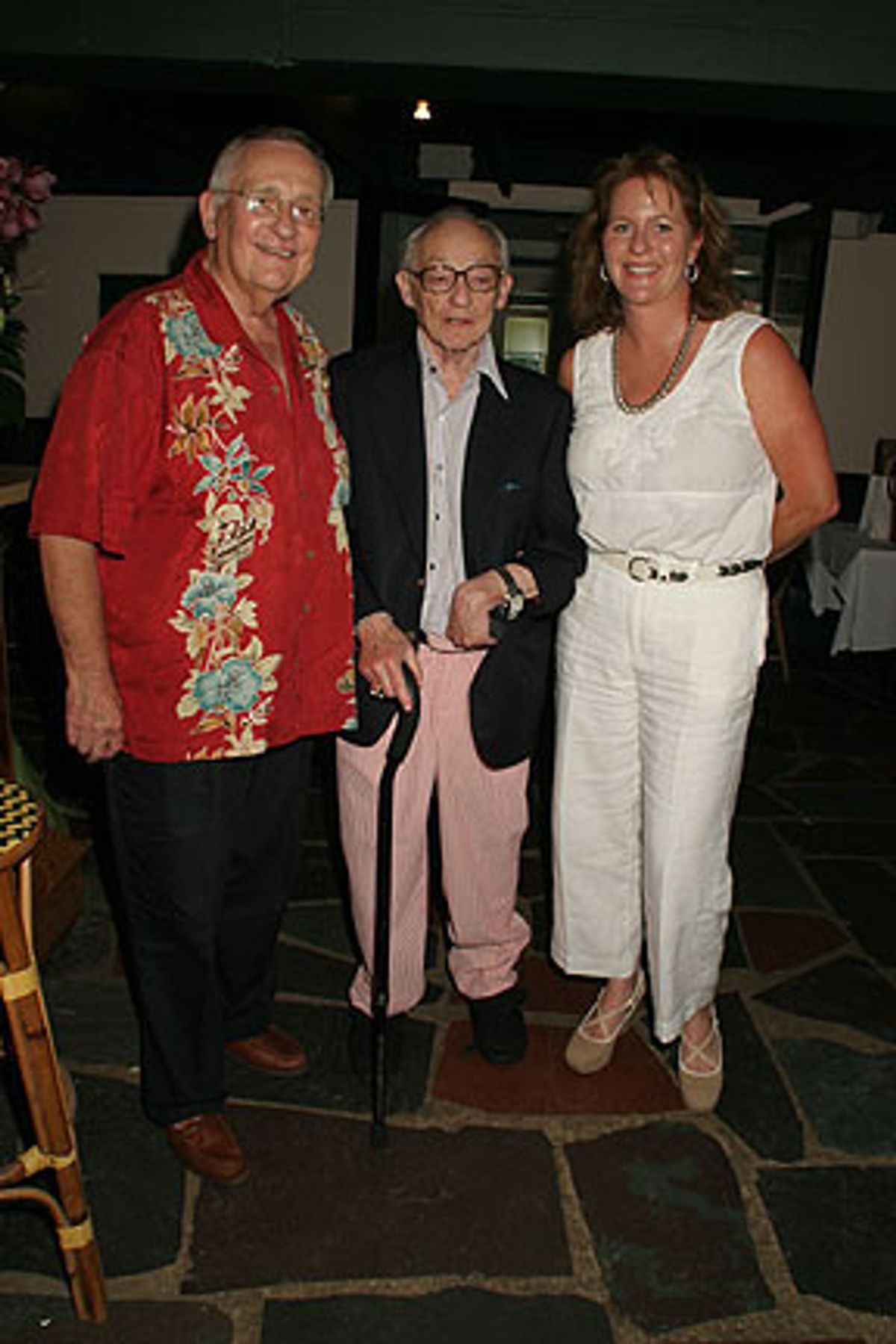 Phil Smith, Jimmy Nederlander, and Kristina Nederlander at 