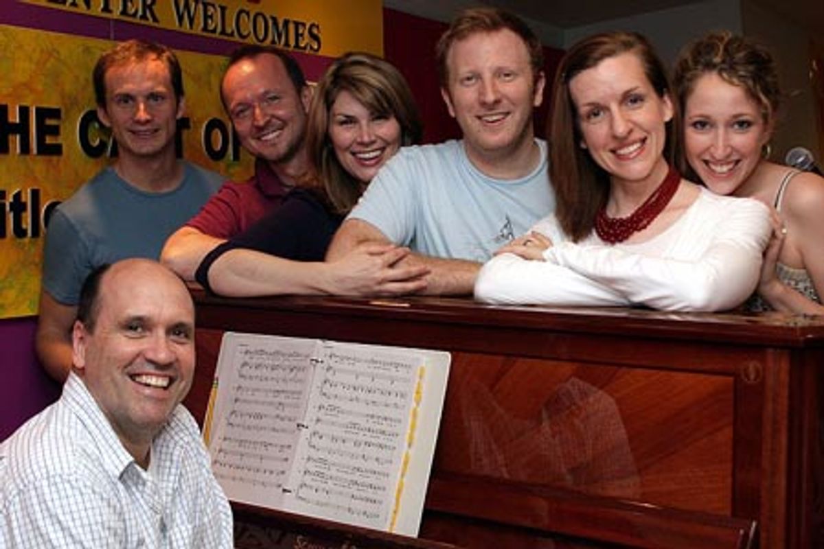 Larry Pressgrove, Jeff Bowen, Benjamin Howes, Heidi Blickenstaff, Hunter Bell, Susan Blackwell, and Courtney Balan at 