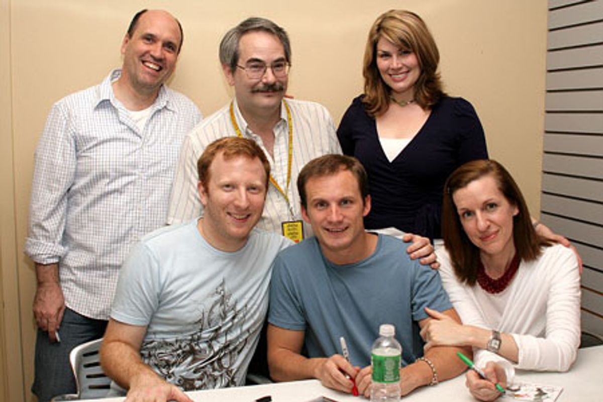 Larry Pressgrove, Hunter Bell, Bart Greenberg, Jeff Bowen, Heidi Blickenstaff, and Susan Blackwell at 