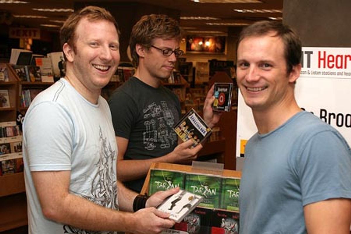 Hunter Bell, Barrett Foa and Jeff Bowen at 