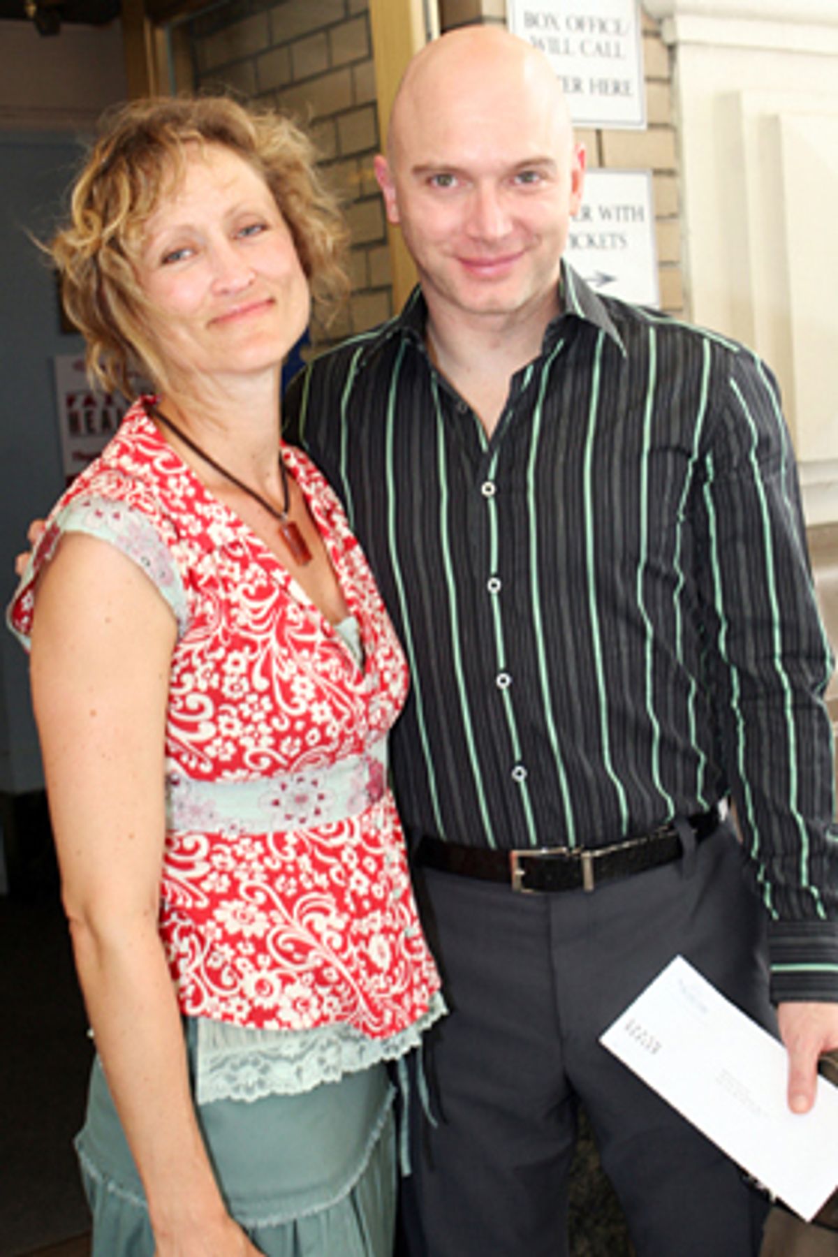 
Michael Cerveris and sister-in-law Angela Reed at 