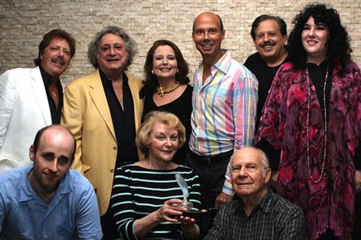 Back: Robert Blume, William Wolf, Randy Levine Miller, Richard Ridge, Ellis Nassour, and Barbara Siegel; Front: Matthew Murray, Joyce Hauser, and Sam Norkin at 