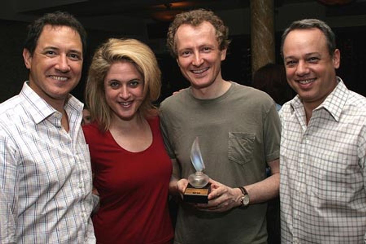 Kevin McCollum, Lisa Lambert, Bob Martin, and Roy Miller at 