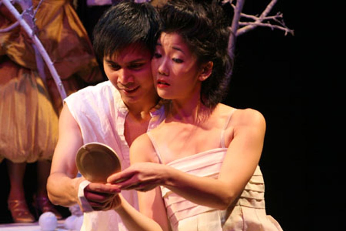 Alexis Camins (Azor) and Jennifer Chang (Egle) at 