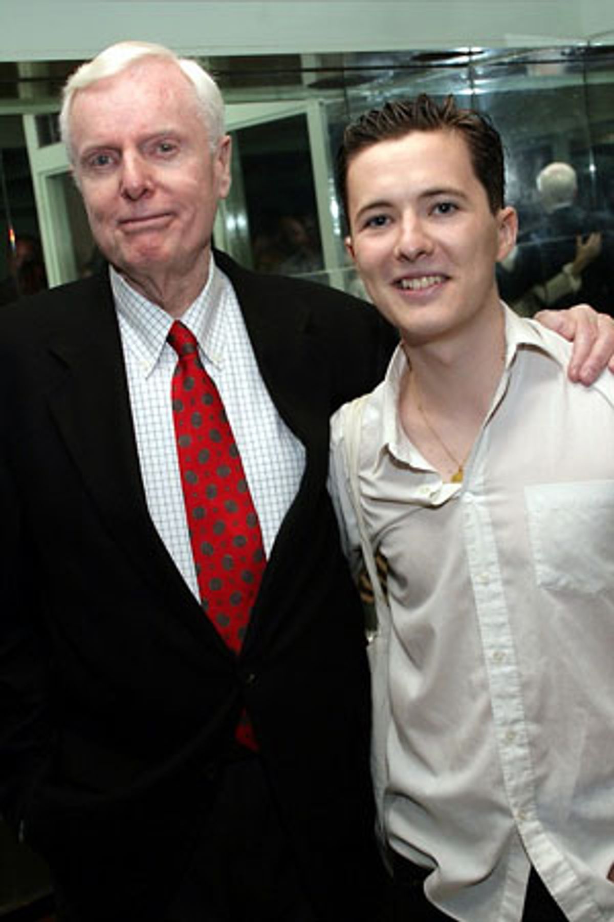 John McMartin and Jeremy Blackman at 