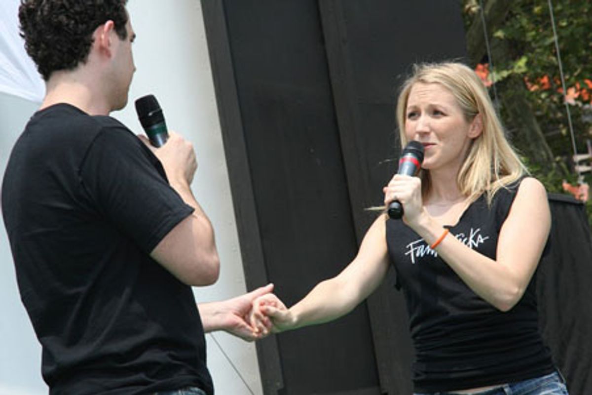 Santino Fontana and Sara Jean Ford at 