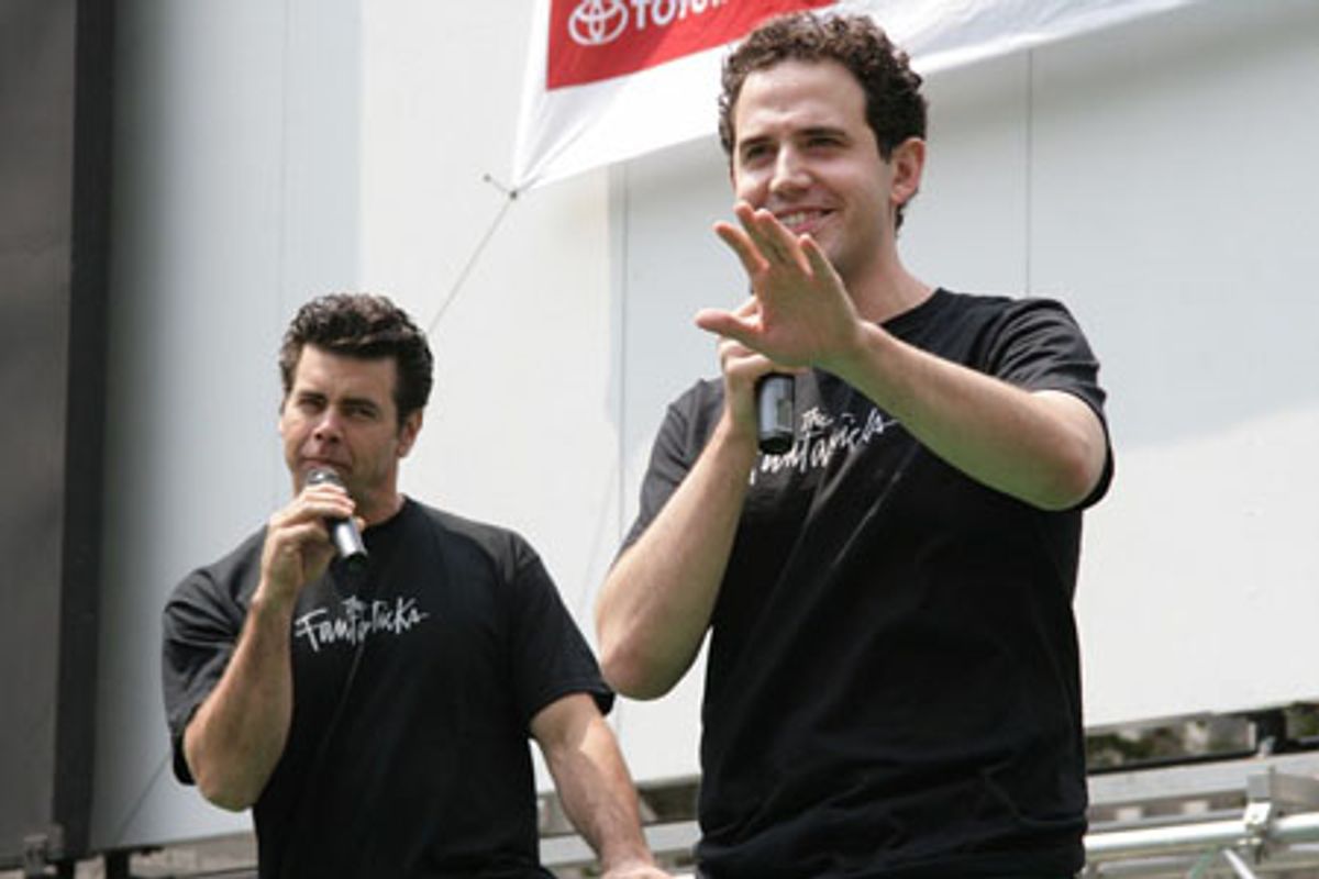 Burke Moses and Santino Fontana at 