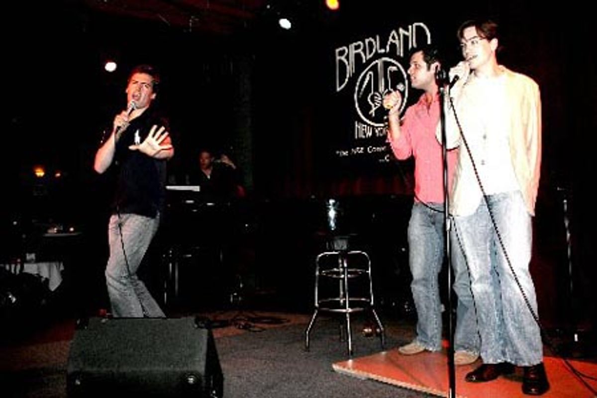 Erich Bergen, Cole Burden and Brian Charles Rooney at 