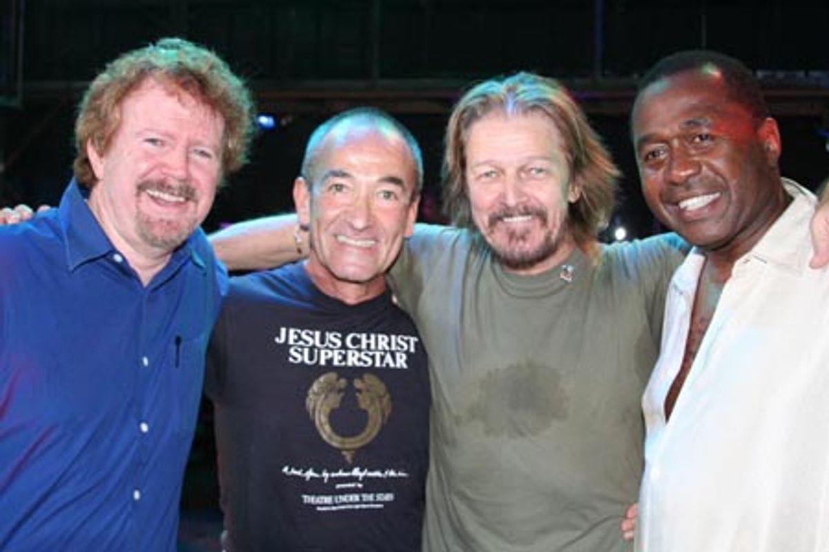 Director Gary Goddard, Barry Dennen, Ted Neeley, and Ben Vereen at 