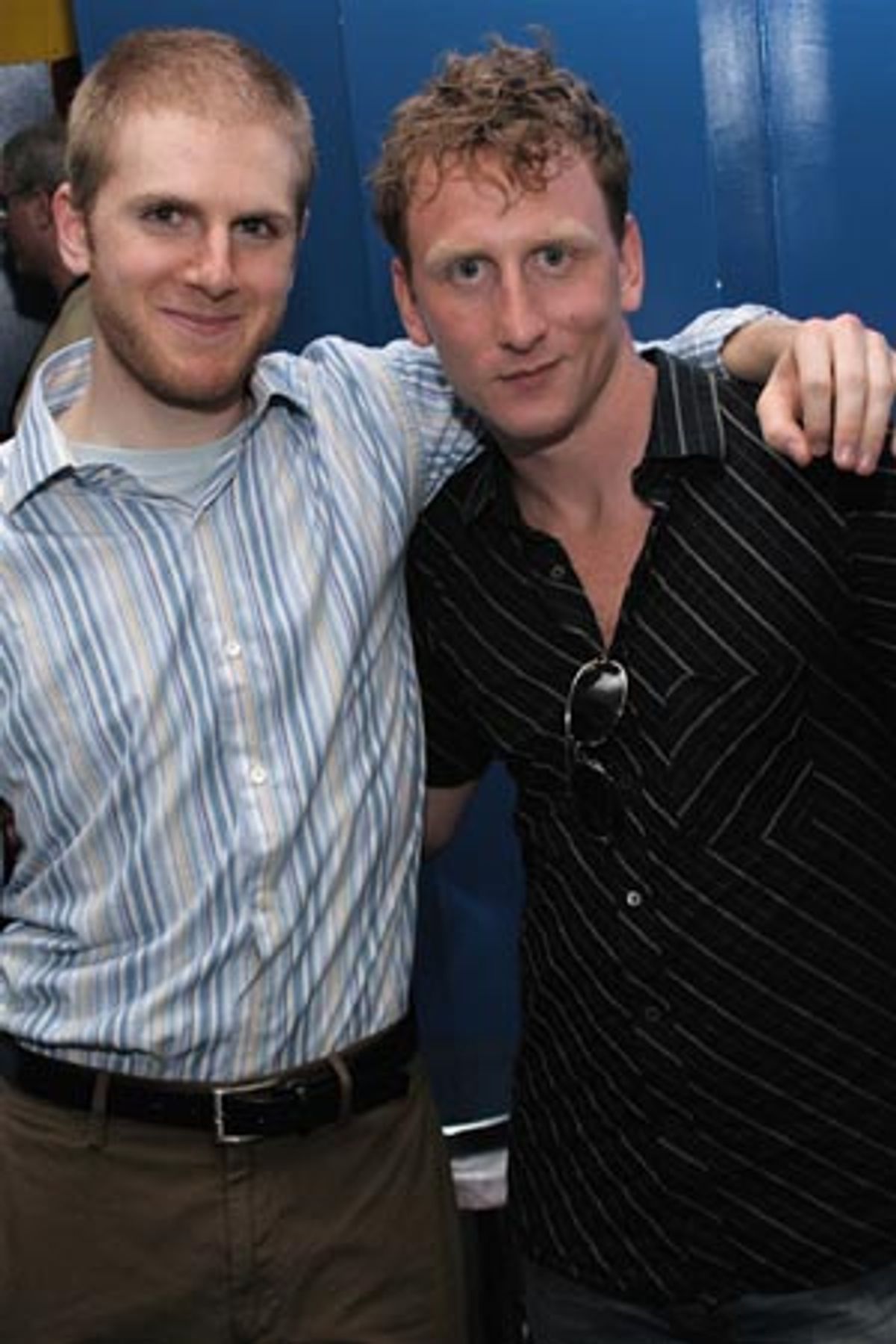 Annette Adamska, Hannah Woodward (stage manager), and Joe Powell (set designer) at 